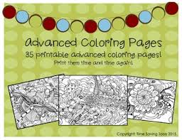 Foster the literacy skills in your child with these free, printable coloring pages that can be easily assembled int. Advanced Coloring Pages Worksheets Teaching Resources Tpt