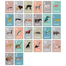 A Z Animal Alphabet Flash Cards Abc Flash Cards Animal Etsy Animal Alphabet Alphabet Flashcards Flashcards
