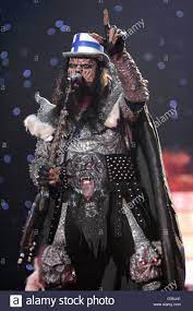 The eurovision song contest is celebrating it's 60th birthday this year. Der Sanger Der Band Lordi Beginnend Fur Finnland Auf Den Eurovision Song Contest 2006 Fuhrt Bei Der Semi Final Generalprobe In Athen Griechenland 17 Mai 2006 Wieder Kampfen 24 Europaische Landern Um