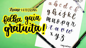 Lettering Treino Para Iniciantes Tecnica Da Folha Guia Youtube