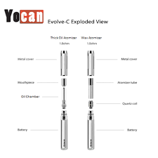 Select which atomizer to use and attach it to the battery. Yocan Evolve C Wax And Thick Oil Vape Pen Bohemian Groove