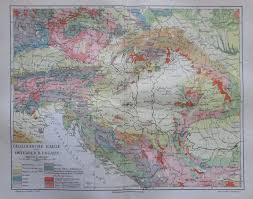 Geologische Karte Osterreich Ungarn 1896 Landkarte Map Litho Osztrak Magyar Ebay Alte Landkarte Landkarte Karten