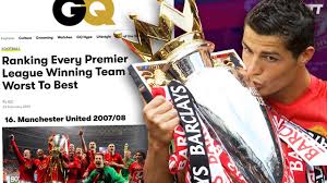 While the premier league's first three years featured 42 games rather than 38, adjusting the points tallies resulted in no teams from those seasons making this countdown. Reacting To Gq S Premier League Winning Teams Ranked Best To Worst Wntt Youtube