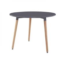 Tables Design Au Meilleur Prix Table Ronde Style Scandinave Norway 80 X 75 Cm Noir Mat Inside75