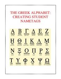 Ancient Greece Writing Student Names Using The Greek Alphabet