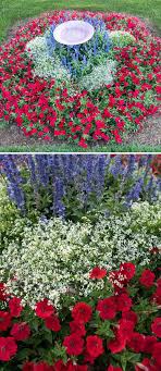 Patriotic Garden Recipe Proven Beauty Blue Flowers Garden Flower Garden Plans Flag Pole Landscaping