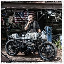 The two other key parts are the components that round out your build, and the aesthetic of the finished composition. Omar Aka Eastern Bobber Malaysia A Portrait By Ted Adnan Cafe Racer Cafe Racer Motorcycle Classic Motorcycles