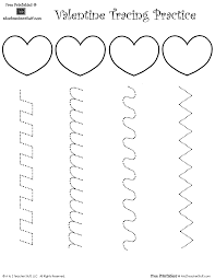 Heart Tracing Practice For Valentine S Day Preschool Valentines Valentines Day Activities Valentines For Kids