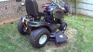 I have a troy bilt hydrostatic lawn tractor. Troy Bilt Horse Xp 46 Hydrostatic Riding Lawn Tractor Product Review Youtube