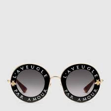 Gucci Round Frame Metal Sunglasses Sunglasses Women Designer Round Sunglasses Metal Sunglasses