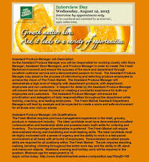 Asst Produce Manager Job Melbourne Fl Pineda Landings Area Baker Job Grocery Grocery Store