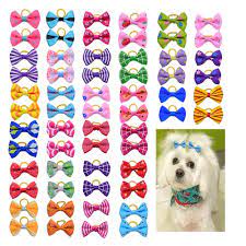 10 20 30 Pcs Dog Grooming Bows Mix 30 Colors Cat Dog Hair Bows Small Pog Grooming Accessories Dog Hair Rubber Bands Pet Supplie Dog Hair Bows Dog Hair Love Pet
