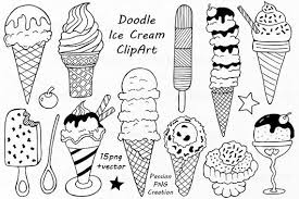 Gracias y stream a ice cream.<3. Doodle Ice Cream Clipart Digital Ice Cream Hand Drawn Ice Etsy Doodles Doodle Drawings Ice Cream Clipart