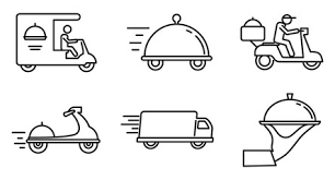 Black Home Delivery Stock Photos Royalty Free Images Vectors Video In 2020 Web Design Icon Set Meal Delivery Service