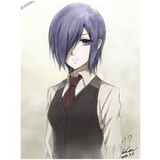 Tokyo Ghoul Toka Kirishima Touka Kirishima Short Purple Anime Cosplay Costume Wig Tokyo Ghoul Fan Art Tokyo Ghoul Anime Tokyo Ghoul