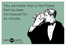 You Are Hotter Than A Hot Pocket That Has Been Microwaved For Six Minutes Ecards Funny Funny Quotes Haha Funny