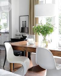 Interiors Black White Meja Makan Ruang Makan Ruangan