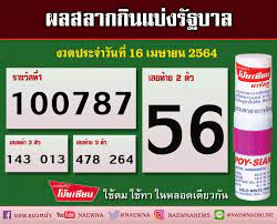 ตรวจหวย ผลสลากกินแบ่งรัฐบาล งวดวันที่ 16 ตุลาคม 2563 Cdhtuiwadodzgm