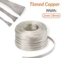 Tinned Copper Braided Sleeve Metal Shielding Cable Wire Sleeving Ground  Lead | eBay
