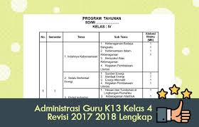 Download administrasi guru kelas sd kurikulum 2013 doc. Administrasi Guru Kurikulum 2013 Kelas 4 Revisi 2017 2018 Lengkap Operator Sekolah