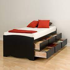 Twin storage bed, 6 drawers, espressoby gothic furniture(6). Prepac Captain S Platform Storage Bed With 6 Drawers Twin Black Buy Online In Andorra At Andorra Desertcart Com Productid 6335442