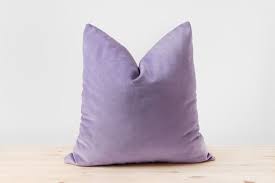 Lilac Purple Velvet Pillow Cover Pastel Purple Cushion Lavender Purple Pillows Cotton Velvet Lumbar Pillow Light Purple Throw Pillows Purple Pillows Purple Cushions Purple Pillow Covers