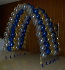Diy Balloon Arch Using Weights And Thread Balloon Arch Balloon Decorations Balloon Diy