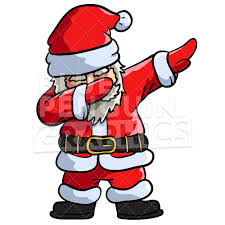Santa Dabbing Christmas Vector Cartoon Clipart Illustration Cartoon Clip Art Christmas Vectors Santa Cartoon