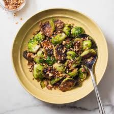 Skillet Roasted Brussels Sprouts With Maple Syrup And Smoked Almonds Cook S Illustrated Brussel Sprouts Cooking Cooks Illustrated