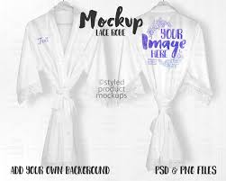 Satin Kimono Robe With Lace Edges Mockup Add Your Own Image Etsy Satin Kimono Robe Satin Kimono Kimono Robe