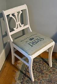 Painted Burlap Seated Chair Project By Decoart Chairs Repurposed Painted Chairs Repurposed Furniture