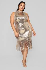 Disco Nights Sequin Dress Gold In 2020 Gold Plus Size Dresses Gold Sequin Dress Disco Dress