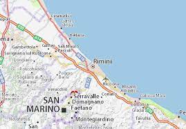 Its coastline stretches 15 km and touches other localities. Michelin Landkarte Rimini Stadtplan Rimini Viamichelin