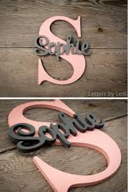 Personalized Nursery Decor Name On Letter Wooden Sign Baby Ad Sign Nursery Decor Personalized Nursery Decor Baby Girls Nursery Nursery Decor