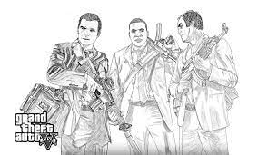 Young man breaking into car. Gta Coloring Pages Download Or Print For Free The Best Images