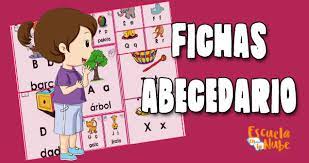 Fichas Para Aprender El Abecedario Fichas imprimibles del abecedario para trabajar el reconocimiento de letras, con coloridas y llamativas ilustraciones. fichas para aprender el abecedario