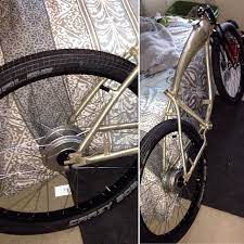we chose the schwalbe 26 quot mtb crazy bob tires with 2 35 quot width along with schwal mtb bob tired