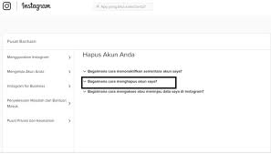 5 Cara Menghapus Akun Instagram Secara Permanen Dan Sementara Cara Cepat Paktekno Com
