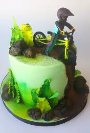 Downhill Mountain Biking Http Www Facebook Com Labellepatissiere Bike Cakes Mountain Bike Cake Cake Decorating