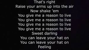 Sweet darling, you can leave your hat on! You Can Leave Your Hat On Lyrics Karaoke Joe Cocker Youtube
