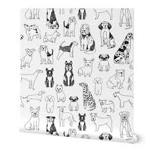 Maybe you would like to learn more about one of these? Wallpaper Roll Dog Dogs Dog Pets Black And White Dog Breeds 24in X 27ft Walmart Com Walmart Com