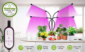 Check spelling or type a new query. Amazon Com Grow Lights For Indoor Plants Garpsen 4 Head Plant Lights 80 Led Full Spectrum Grow Light With 3h 9h 12h Timer 3 Lighting Mode 10 Dimmable Levels Plant Lamp For Seeding Succulents Seed
