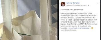 No portal da prefeitura de municipal de uberlândia você encontrará todos os programas, serviços, secretarias e informações em geral sobre a cidade. Prefeitura De Bh Muda Material Escolar E Professora Desabafa Alem De Inadequado Esta Incompleto