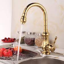 From kitchen faucets and bathroom faucets to shower faucets and tub faucets, kingston brass has what you need. Best Designed Golden Brass Kitchen Faucets Single Handle