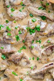 Beef stroganoff was invented in russia in the early 1800s. Beef Stroganoff Recipe Video Natashaskitchen Com