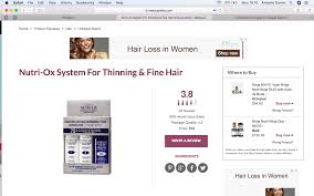 Does it surprise you that thinning hair is an issue experienced by both men and women? Nutri Ox System Hair Beauty Review Thin Fine Hair Hair Loss Women