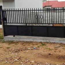 Pintu Gerbang Desain Minimalis Shopee Indonesia Pagar minimalis motif kayu kombinasi dorong dan lipat di duren. pintu gerbang desain minimalis