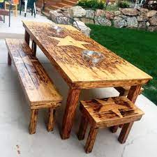 Large Pallet Dining Table With Matching Benches 20 Pallet Ideas You Can Diy For Your Home Pallet Dining Table Wooden Pallet Projects Pallet Furniture Outdoor