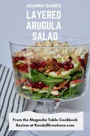 Layered Arugula Salad A Holiday Stunner Kendellkreations Layered Salad Recipes Diy Food Recipes Arugula Salad