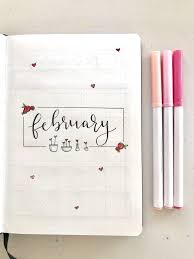 February Hzarts Journaling Ideen Bullet Journal Deckblatt Bullet Journal Ideen Seiten
